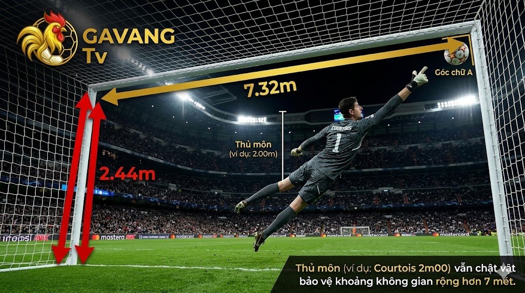 Kích Thước Khung Thành Bóng Đá Chuẩn FIFA: Thông Số Sân 5, 7, 11 Người