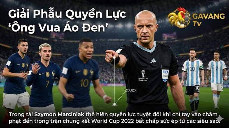 Trọng tài chính Szymon Marciniak thể hiện quyền lực tuyệt đối khi chỉ tay thổi phạt đền tại chung kết World Cup 2022 - Góc nhìn chuyên gia Gavang TV.