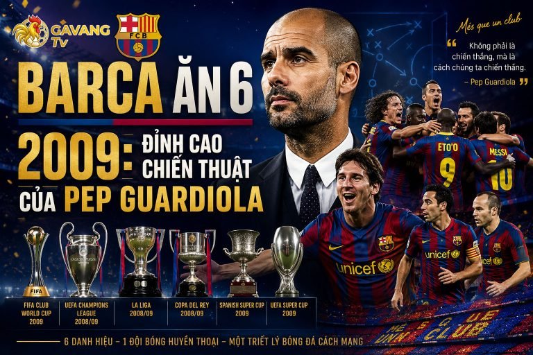Barca ăn 6 2009: Đỉnh cao chiến thuật của Pep Guardiola