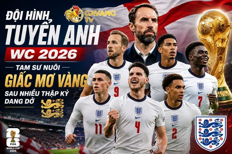 Đội hình tuyển Anh WC 2026: Tam Sư nuôi giấc mơ vàng sau nhiều thập kỷ dang dở