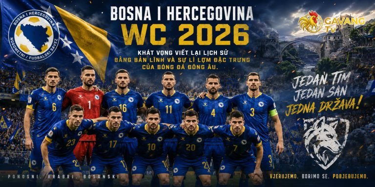 Đội hình tuyển Bosna và Herzegovina WC 2026: Giấc mơ vùng Balkan trỗi dậy