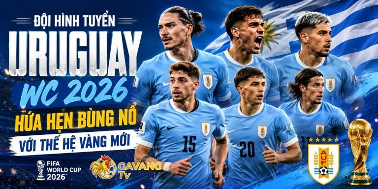 Đội hình tuyển Uruguay WC 2026 hứa hẹn bùng nổ với thế hệ vàng mới