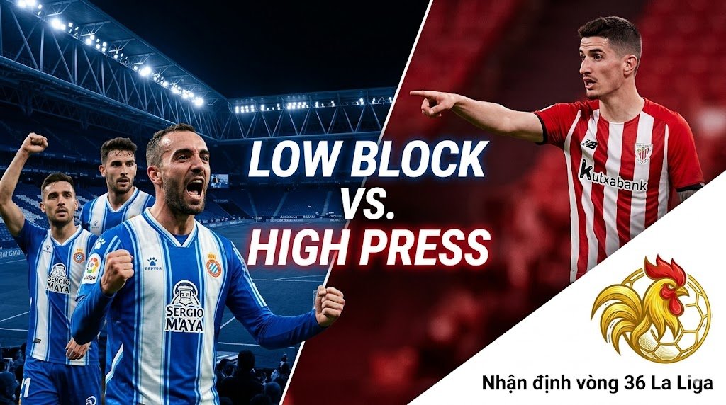 Nhận định chiến thuật trận Espanyol vs Athletic Bilbao vòng 36 La Liga tại Gavang TV.
