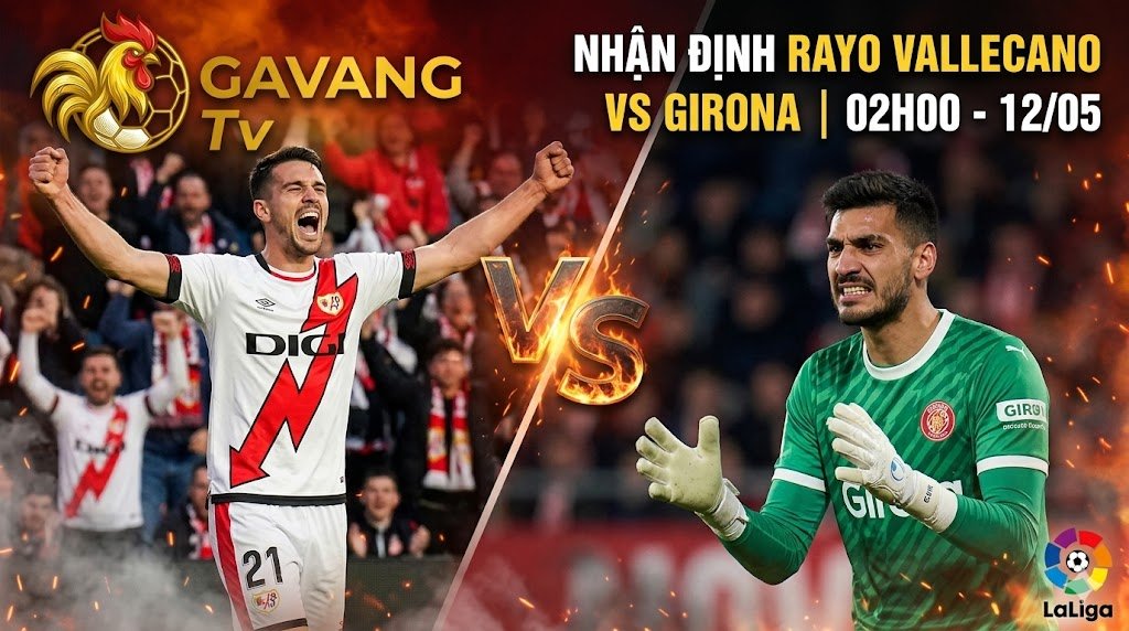 Nhận định bóng đá trận Rayo Vallecano vs Girona vòng 35 La Liga, Sergio Camello đối đầu hàng thủ Girona.