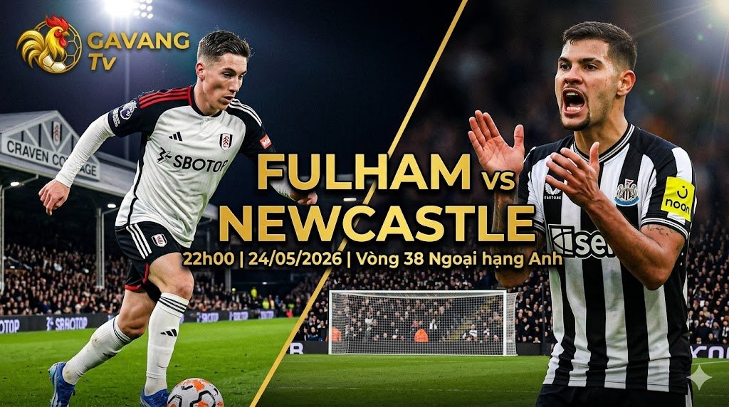 Xem trực tiếp Fulham vs Newcastle vòng 38 Ngoại hạng Anh siêu mượt tại Gavang TV