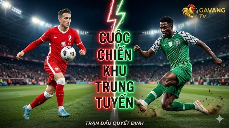 Cuộc chiến khu trung tuyến giữa tiền vệ Piotr Zielinski của Ba Lan và Wilfred Ndidi của Nigeria