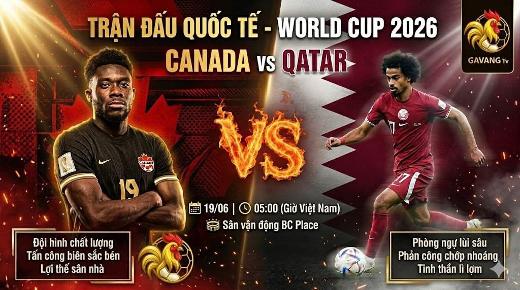 Nhận định trận đấu World Cup 2026 giữa Canada và Qatar trên sân vận động BC Place
