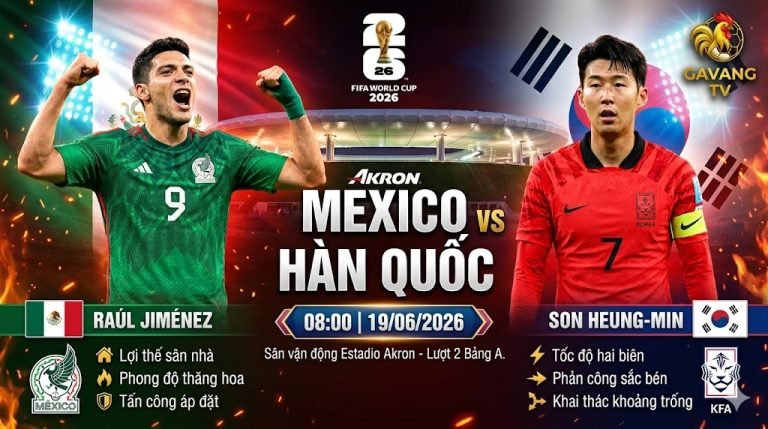 Nhận định bóng đá Mexico vs Hàn Quốc vòng bảng World Cup 2026