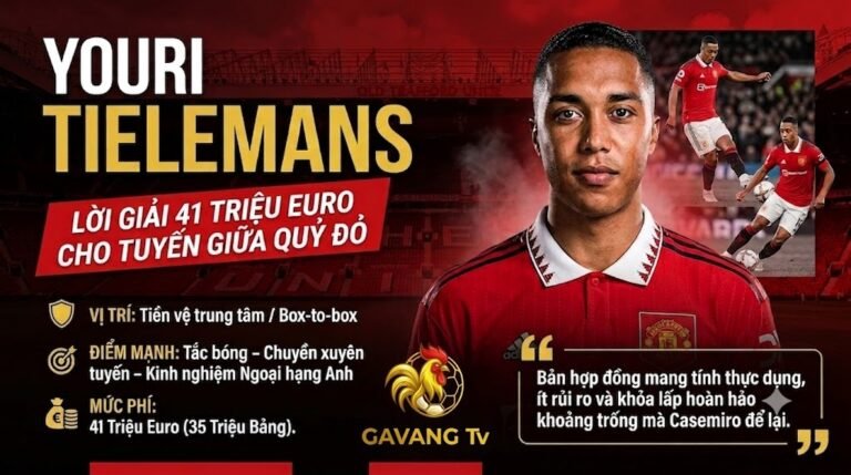Youri Tielemans chính thức gia nhập MU với mức giá 41 triệu euro, bản hợp đồng được kỳ vọng sẽ thay thế hoàn hảo cho Casemiro ở khu trung tuyến Quỷ đỏ.