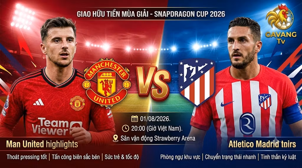 Nhận định Man United vs Atletico Madrid: Điểm nóng chiến thuật